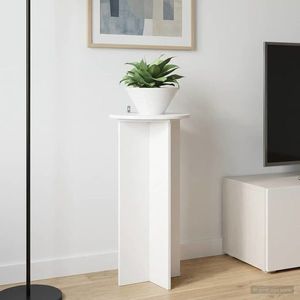 vidaXL Suport pentru plante 2 pcs Alb foarte lucios 40 x 40 x 80 cm imagine