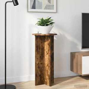 vidaXL Suport pentru plante 2 pcs Stejar fumuriu 40 x 40 x 80 cm imagine