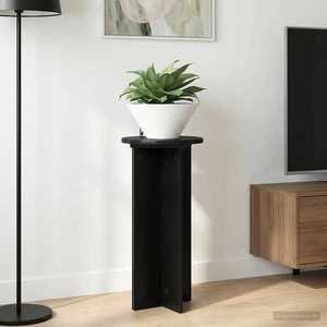 vidaXL Suport pentru plante 2 pcs Negru 29, 5 x 29, 5 x 60 cm imagine