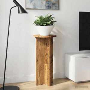 vidaXL Suport pentru plante 2 pcs Lemn vechi 29, 5 x 29, 5 x 60 cm imagine