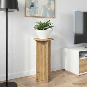 vidaXL Suport pentru plante 2 pcs Stejar Artizanal 29, 5 x 29, 5 x 60 cm imagine