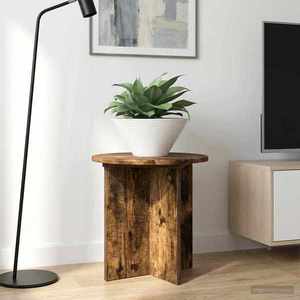 vidaXL Suport pentru plante 2 pcs Stejar fumuriu 40 x 40 x 40 cm imagine