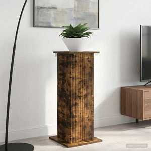 vidaXL Suport pentru plante Stejar fumuriu 30, 5 x 30 x 80, 5 cm imagine