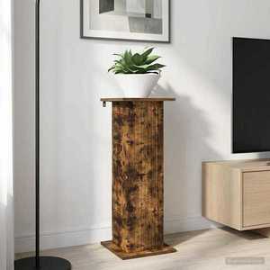 vidaXL Suport pentru plante 2 pcs Stejar fumuriu 30, 5 x 30 x 80, 5 cm imagine