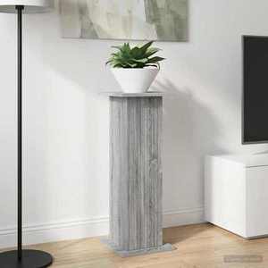 vidaXL Suport pentru plante Sonoma gri 30, 5 x 30 x 80, 5 cm imagine