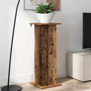 vidaXL Suport pentru plante 2 pcs Lemn vechi 30, 5 x 30 x 80, 5 cm imagine