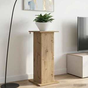 vidaXL Suport pentru plante Stejar Artizanal 30, 5 x 30 x 80, 5 cm imagine