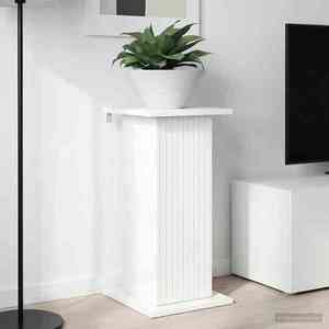 vidaXL Suport pentru plante Alb 30, 5 x 30 x 60, 5 cm Lemn prelucrat imagine