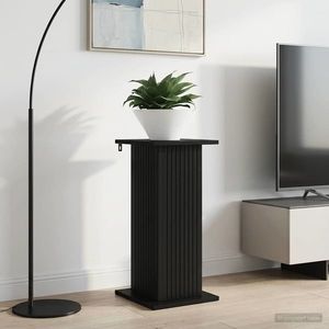 vidaXL Suport pentru plante Negru 30, 5 x 30 x 60, 5 cm Lemn prelucrat imagine