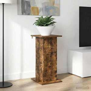 vidaXL Suport pentru plante Stejar fumuriu 30, 5 x 30 x 60, 5 cm imagine