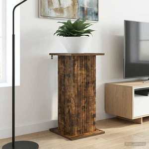 vidaXL Suport pentru plante 2 pcs Stejar fumuriu 30, 5 x 30 x 60, 5 cm imagine