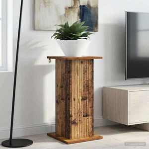 vidaXL Suport pentru plante Lemn vechi 30, 5 x 30 x 60, 5 cm imagine