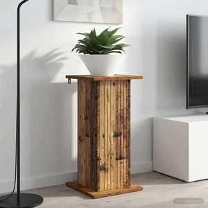 vidaXL Suport pentru plante 2 pcs Lemn vechi 30, 5 x 30 x 60, 5 cm imagine