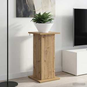 vidaXL Suport pentru plante Stejar Artizanal 30, 5 x 30 x 60, 5 cm imagine