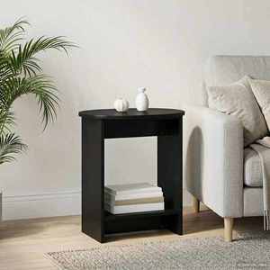 vidaXL Masă laterală Negru 50 x 39, 5 x 55 cm Lemn prelucrat imagine
