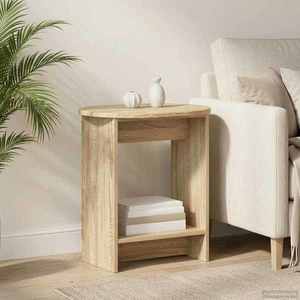 vidaXL Masă laterală Stejar Sonoma 50 x 39, 5 x 55 cm Lemn prelucrat imagine