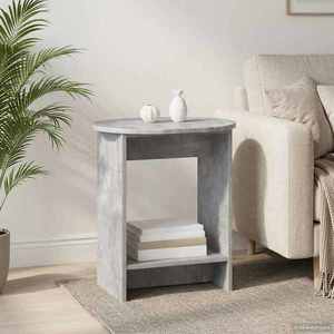 vidaXL Masă laterală Gri Beton 50 x 39, 5 x 55 cm Lemn prelucrat imagine