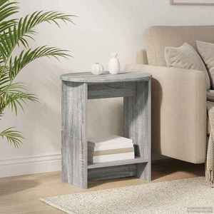 vidaXL Masă laterală Sonoma gri 50 x 39, 5 x 55 cm Lemn prelucrat imagine