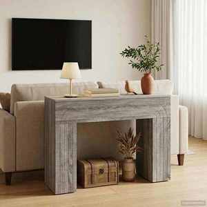 vidaXL Masă de cafea Sonoma gri 102 x 35 x 75 cm Lemn prelucrat imagine