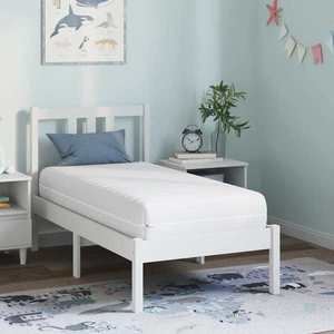 vidaXL Saltea Alb 70 x 140 cm Arcuri din buzunar imagine