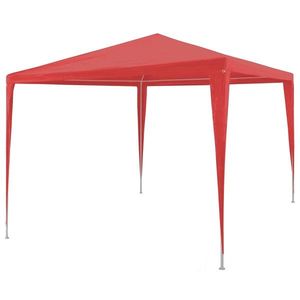 vidaXL Cort pentru Petreceri Roșu 300 x 300 x 255 cm PE și oțel imagine