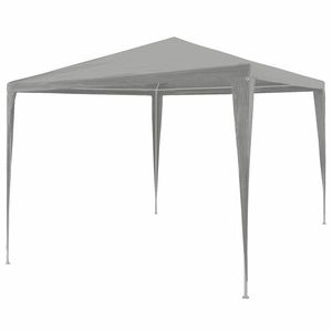 vidaXL Cort pentru Petreceri Gri deschis 300 x 300 x 255 cm PE și oțel imagine