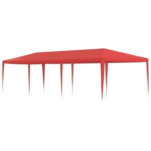 vidaXL Cort pentru Petreceri Roșu 900 x 300 x 255 cm PE și oțel imagine