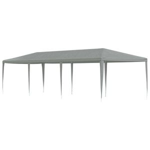 vidaXL Cort pentru Petreceri Gri deschis 900 x 300 x 255 cm PE și oțel imagine