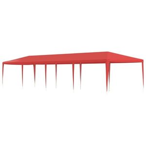 vidaXL Cort pentru Petreceri Roșu 1200 x 300 x 255 cm PE și oțel imagine