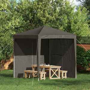 vidaXL Perete lateral pentru cort de petrecere 2 pcs Antracit imagine