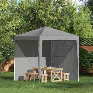 vidaXL Perete lateral pentru cort de petrecere 2 pcs Gri deschis imagine