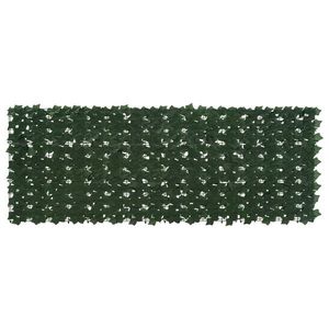 vidaXL Ecran de balcon cu frunze Verde închis 200 x 75 cm imagine