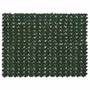 vidaXL Ecran de balcon cu frunze Verde închis 200 x 150 cm imagine