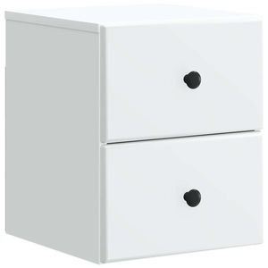 vidaXL Dulap de noapte suspendat Alb 34, 5 x 33 x 40 cm Lemn prelucrat imagine