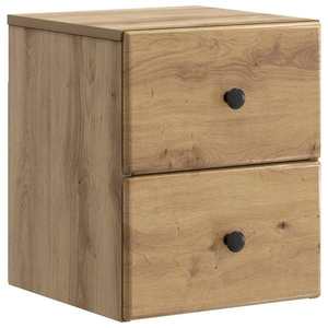 vidaXL Dulap de noapte suspendat Stejar Artizanal 34, 5 x 33 x 40 cm imagine