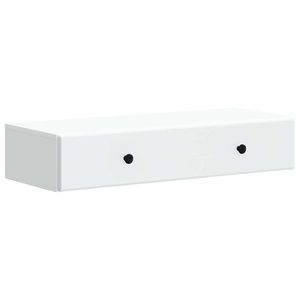 vidaXL Masă laterală montată pe perete Alb 87, 5 x 34, 5 x 17 cm imagine