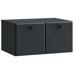 vidaXL Oglindă TV montată pe perete 59, 5 x 41 x 30 cm Negru imagine