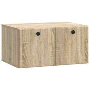 vidaXL Oglindă TV montată pe perete 59, 5 x 41 x 30 cm Stejar Sonoma imagine