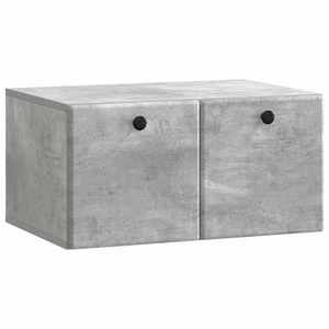 vidaXL Oglindă TV montată pe perete 59, 5 x 41 x 30 cm Gri Beton imagine