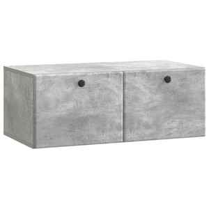 vidaXL Oglindă TV montată pe perete 78, 5 x 41 x 30 cm Gri Beton imagine