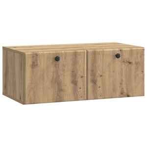 vidaXL Oglindă TV montată pe perete 78, 5 x 41 x 30 cm Stejar Artizanal imagine