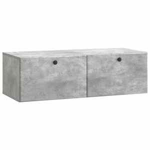 vidaXL Oglindă TV montată pe perete 98 x 41 x 30 cm Gri Beton imagine