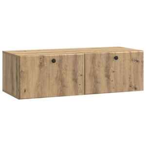 vidaXL Oglindă TV montată pe perete 98 x 41 x 30 cm Stejar Artizanal imagine