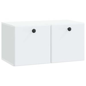 vidaXL Oglindă TV montată pe perete 59, 5 x 31 x 30 cm Alb imagine