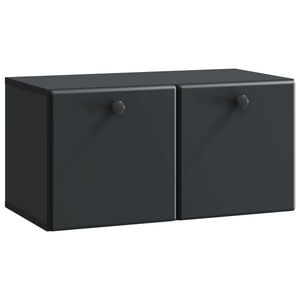 vidaXL Oglindă TV montată pe perete 59, 5 x 31 x 30 cm Negru imagine