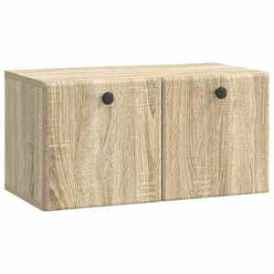 vidaXL Oglindă TV montată pe perete 59, 5 x 31 x 30 cm Stejar Sonoma imagine
