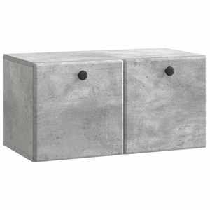 vidaXL Oglindă TV montată pe perete 59, 5 x 31 x 30 cm Gri Beton imagine