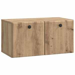 vidaXL Oglindă TV montată pe perete 59, 5 x 31 x 30 cm Stejar Artizanal imagine