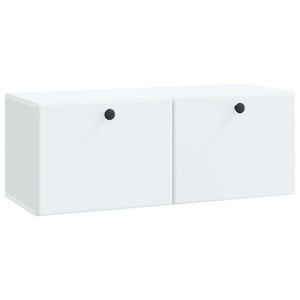 vidaXL Oglindă TV montată pe perete 78, 5 x 31 x 30 cm Alb imagine