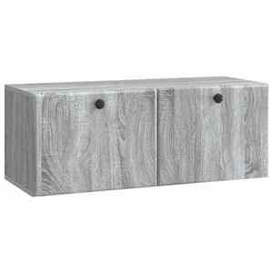 vidaXL Oglindă TV montată pe perete 78, 5 x 31 x 30 cm Sonoma gri imagine